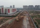 兰家坡小学周边市政道路建设全力推进